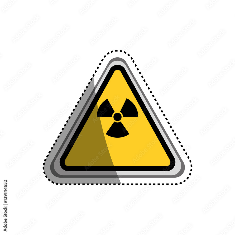 Fototapeta premium danger and warning sign icon vector illustration graphic design