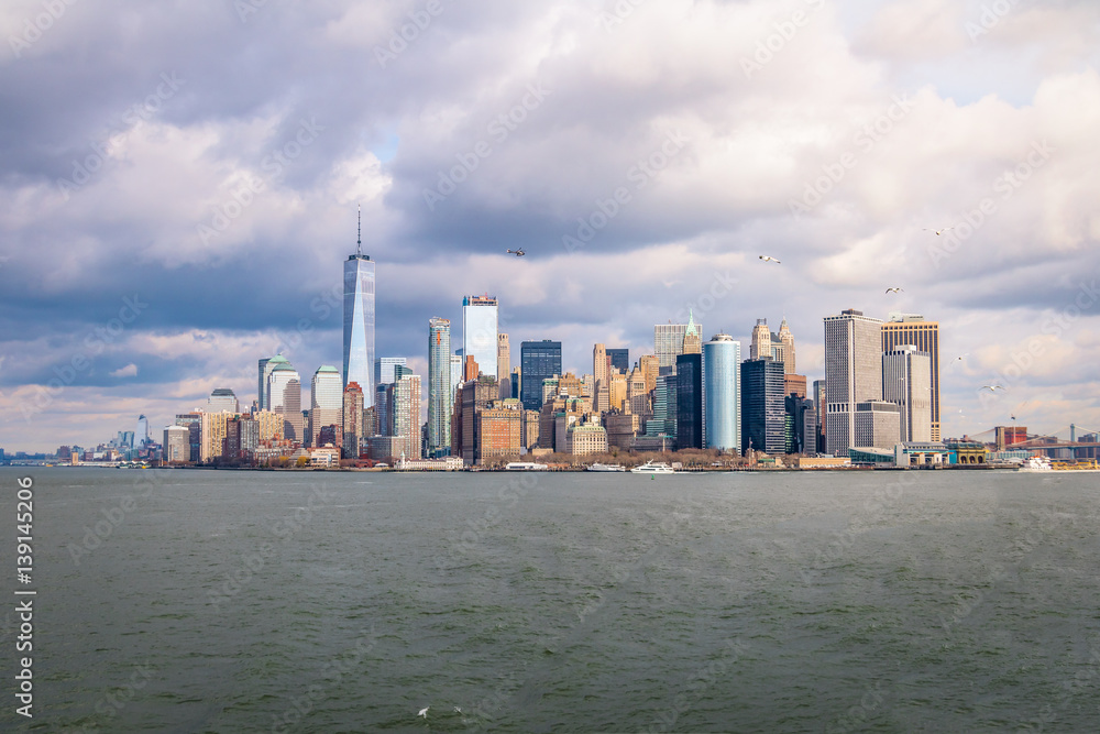 Fototapeta premium Lower Manhattan Skyline - New York, USA