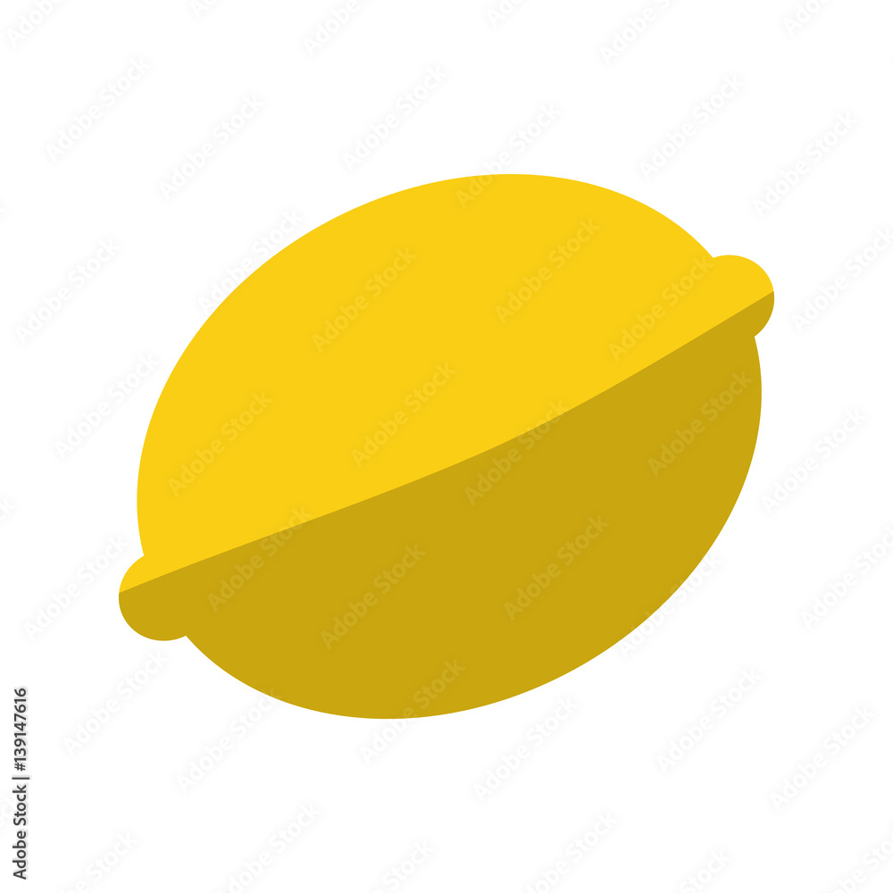 lemon fruit icon over white background. colorful design. vector illustration lemon fruit icon over white background. colorful design. vector illustration