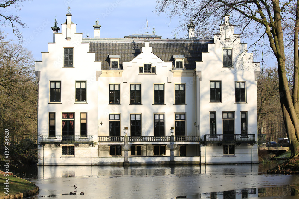 The historic Castle Staverden in the Province Gelderland, The Netherlands