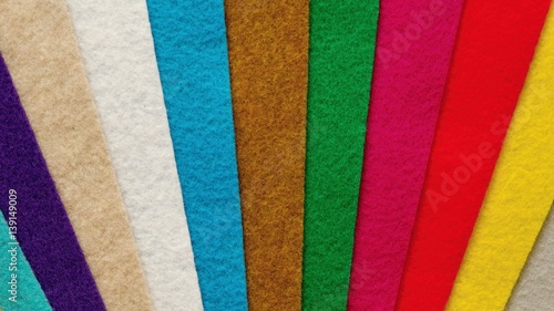 Colorful felt background.