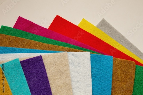 Colorful felt background.