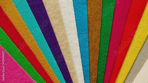Colorful felt background.