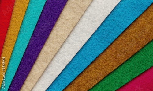 Colorful felt background.
