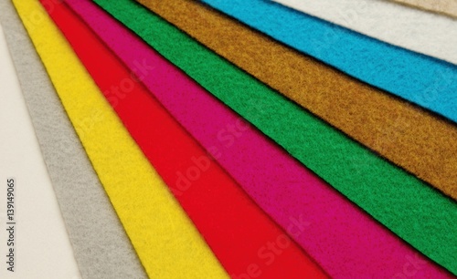 Colorful felt background.
