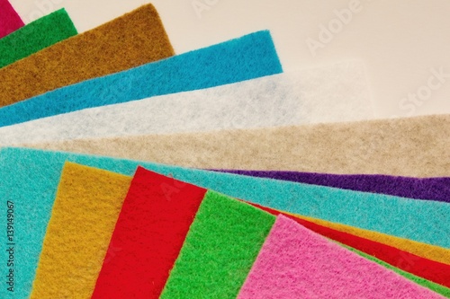 Colorful felt background.