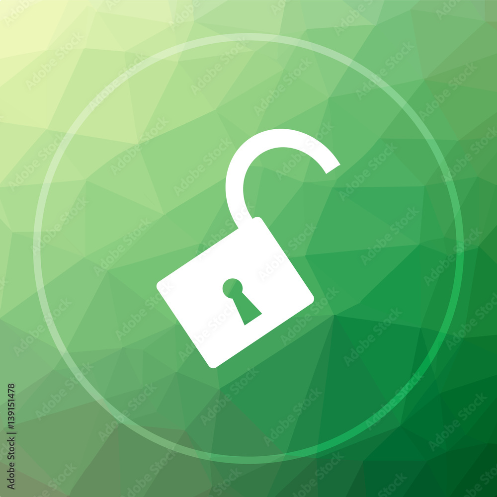 Obraz premium Open lock icon