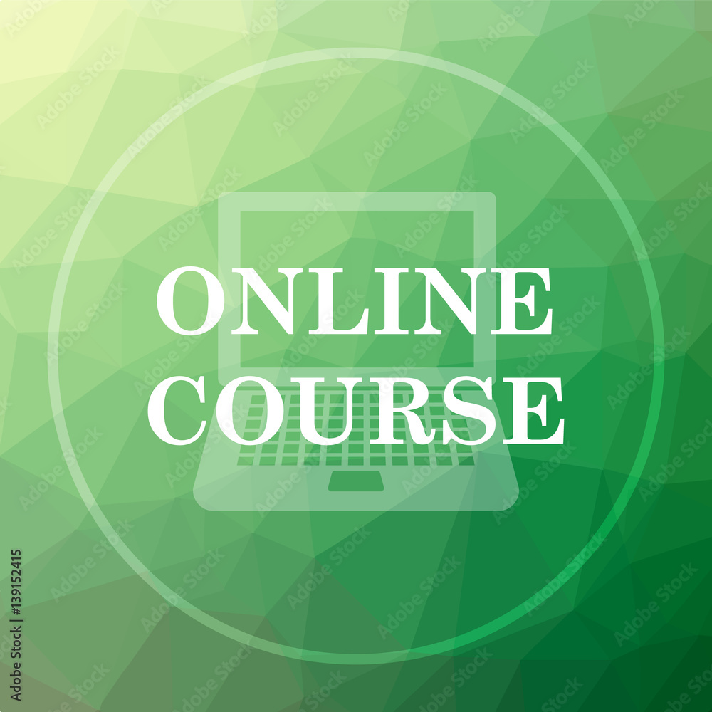 Fototapeta premium Online course icon