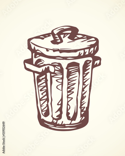Recycle Bin. Vector drawing