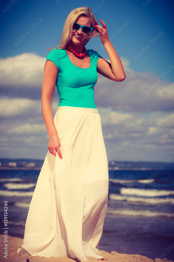Pretty woman wearing nice clothing. Pretty woman wearing nice clothing.
