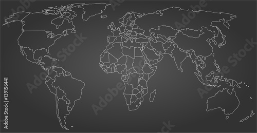 world map silhouette