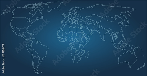 Weltkarte Silhouette