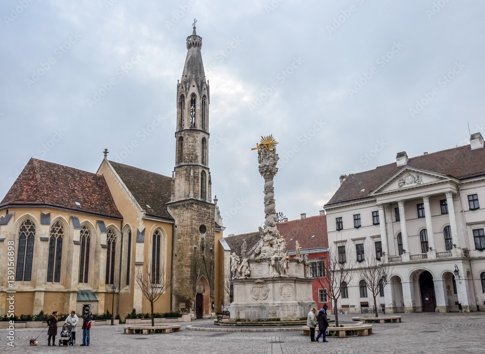 Obraz premium Architecture in streets of city Sopron in Hungary