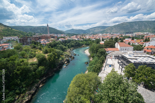 View from the mosque in Mostar, Bosnia and Herzegovina © pe3check