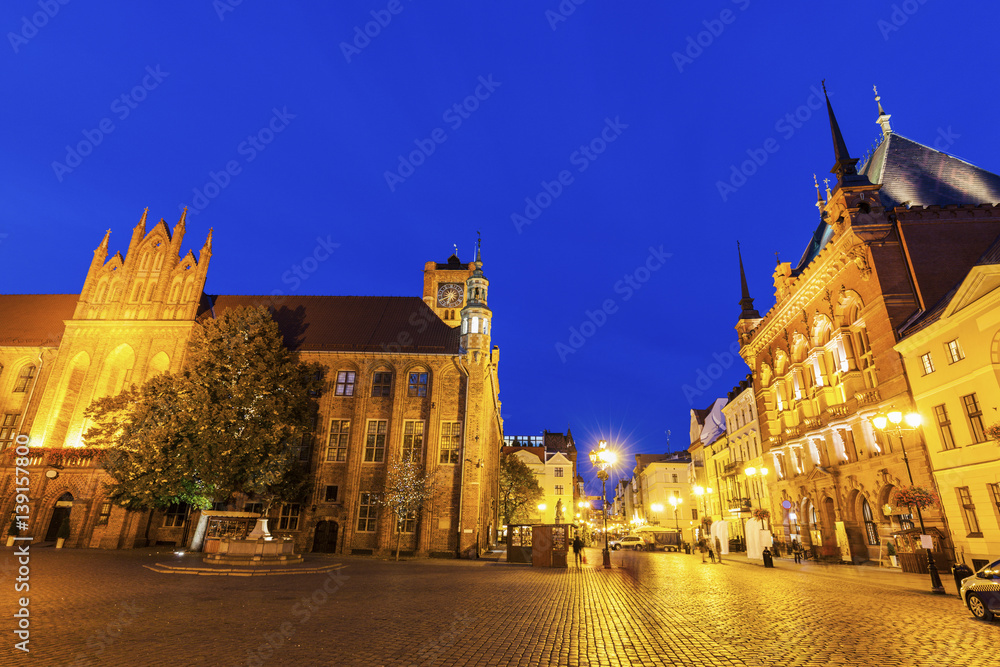 Old Market Square and Old Town Hall in Torun