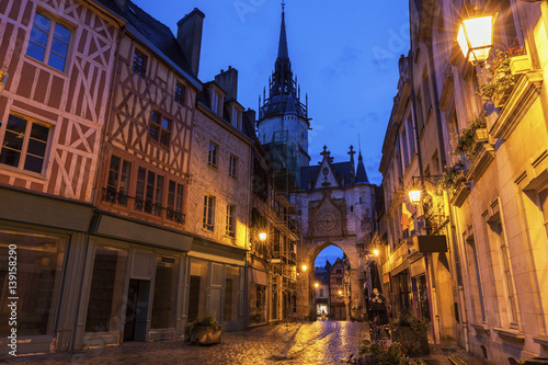 Auxerre Clock Tower at night