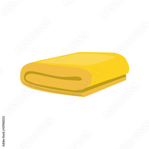 Flat cellulose yellow sponge or rag isolated on white background. Clean object, household equipment tool. Cleaning service vector stock illustration, housekeeping cleanness