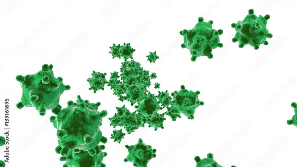 Generic Germ, Virus or Bacteria cells flowing in a bloodstream. Generic Germ, Virus or Bacteria cells flowing in a bloodstream.