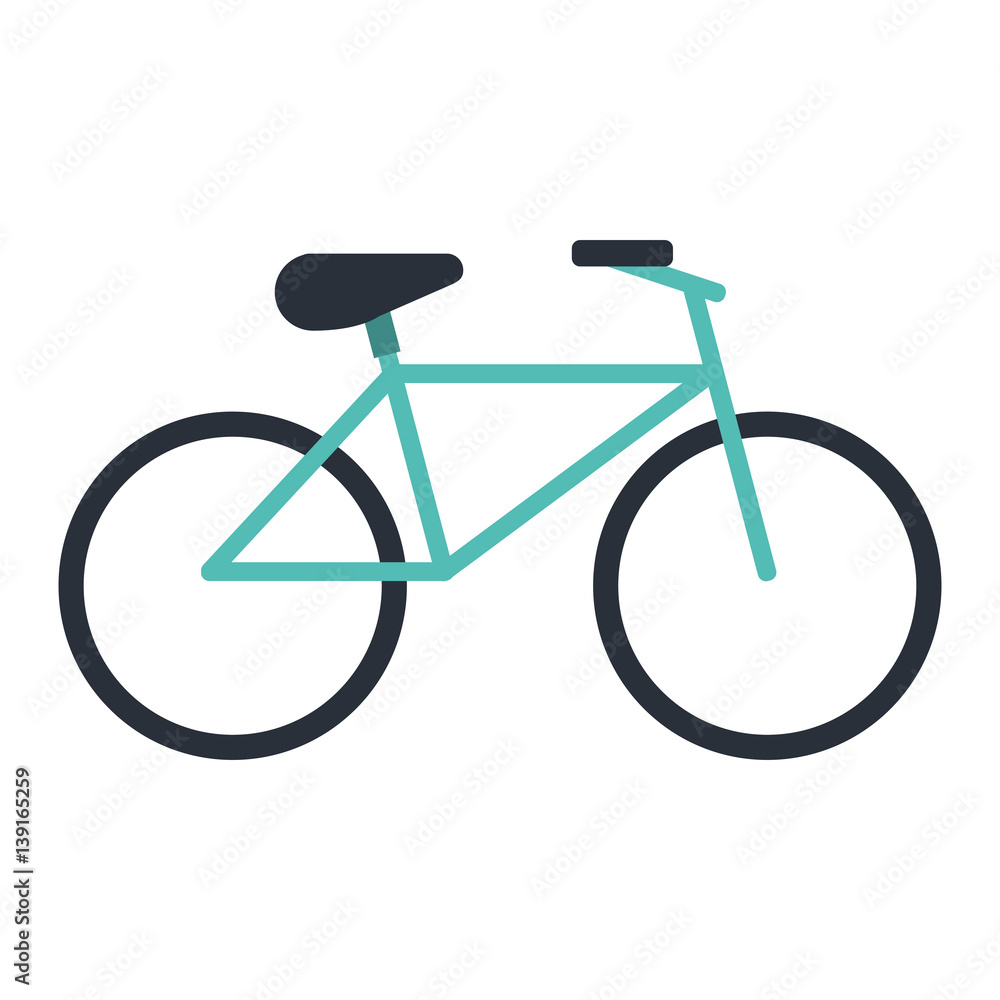 Fototapeta premium bicycle recreation transport icon vector illustration eps 10