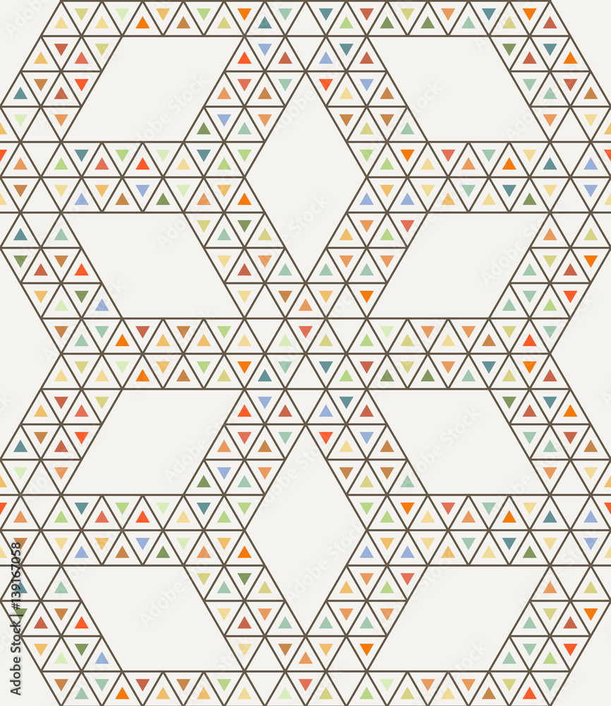 Seamless geometric triangle pattern. Seamless geometric triangle pattern.