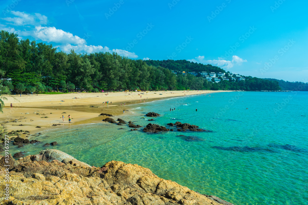 sea view beach sand in phuket island rhailand