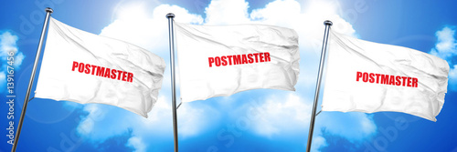 Tableau sur toile postmaster, 3D rendering, triple flags