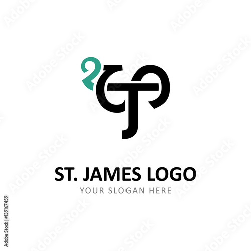 Initial Letter S T James Hotel Logo