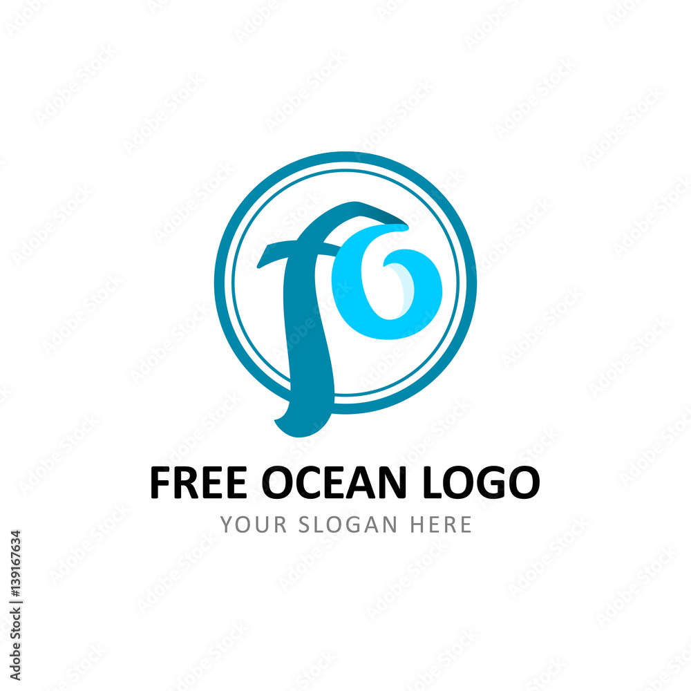 Obraz premium Ocean Logo