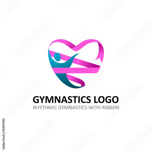 Rhythmic Gymnastic Ribbon Logo
