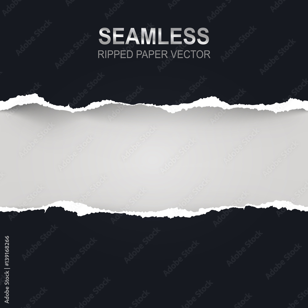 Seamless ripped paper and white background with space for text Seamless ripped paper and white background with space for text