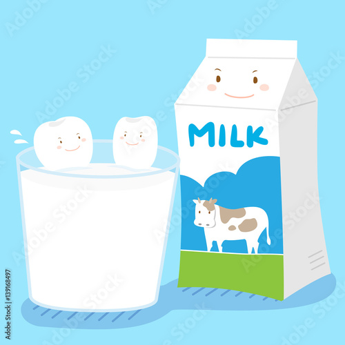 tooth and milk