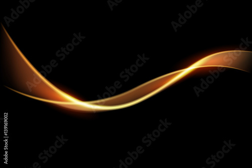 Glowing magic light effect and long trails fire motion