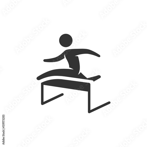 BW Icons - Hurdle run