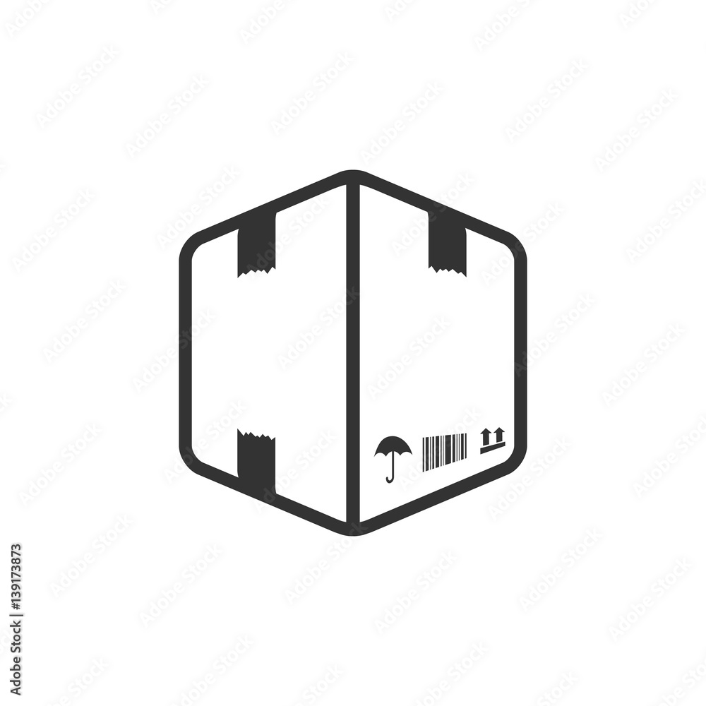 BW icon - Logistic box BW icon - Logistic box