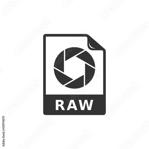 BW icon - RAW file format