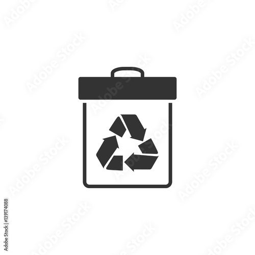 BW Icons - Recycle can photo