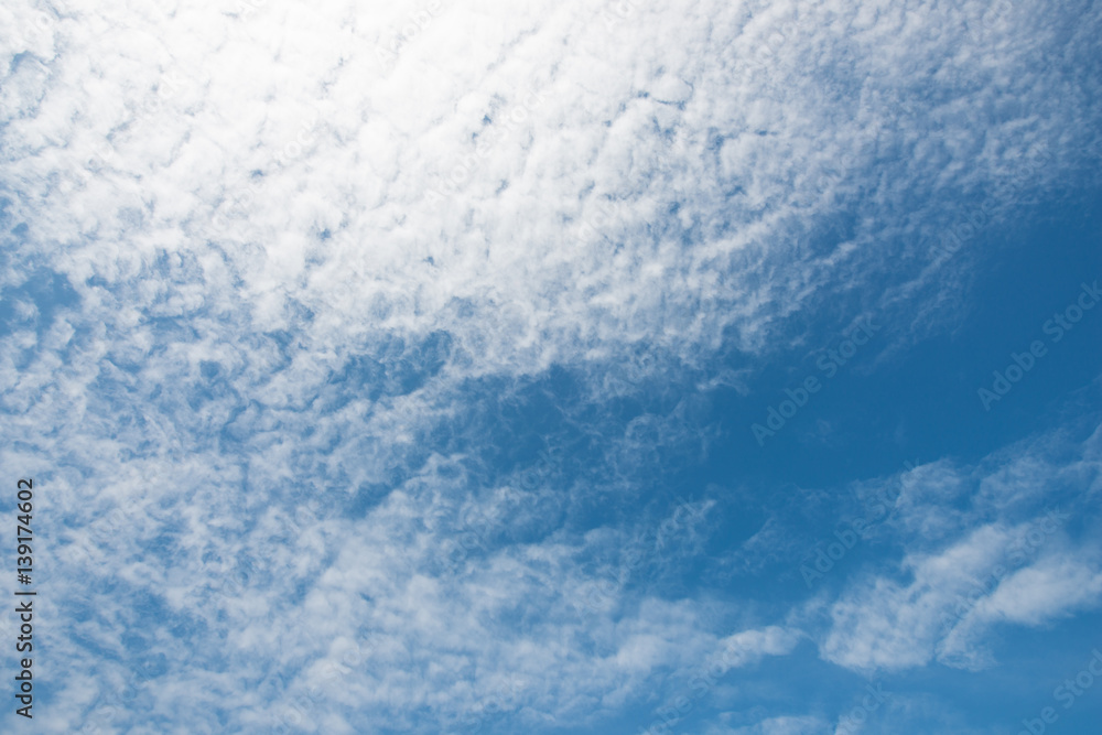 Clouds in the blue sky Clouds in the blue sky