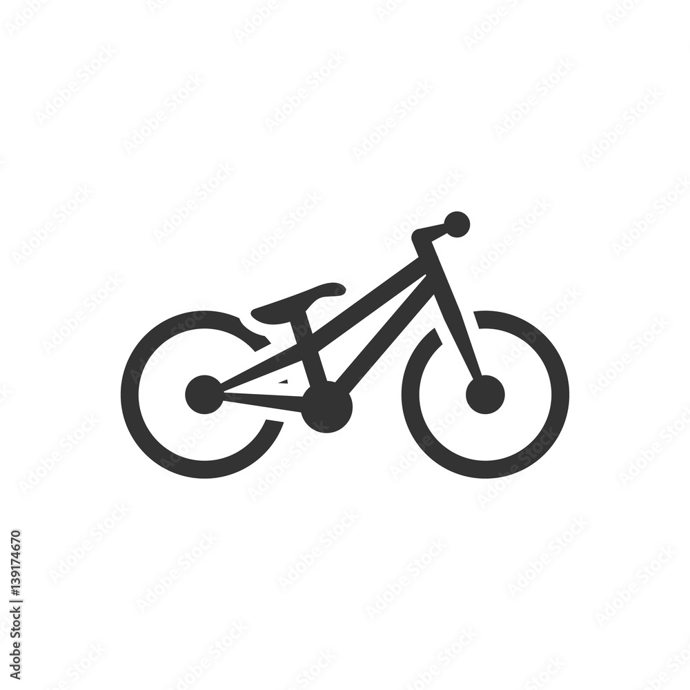 BW Icons - Trial bicycle BW Icons - Trial bicycle