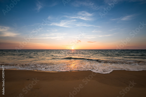 Fototapeta Naklejka Na Ścianę i Meble -  Sunset on the beach