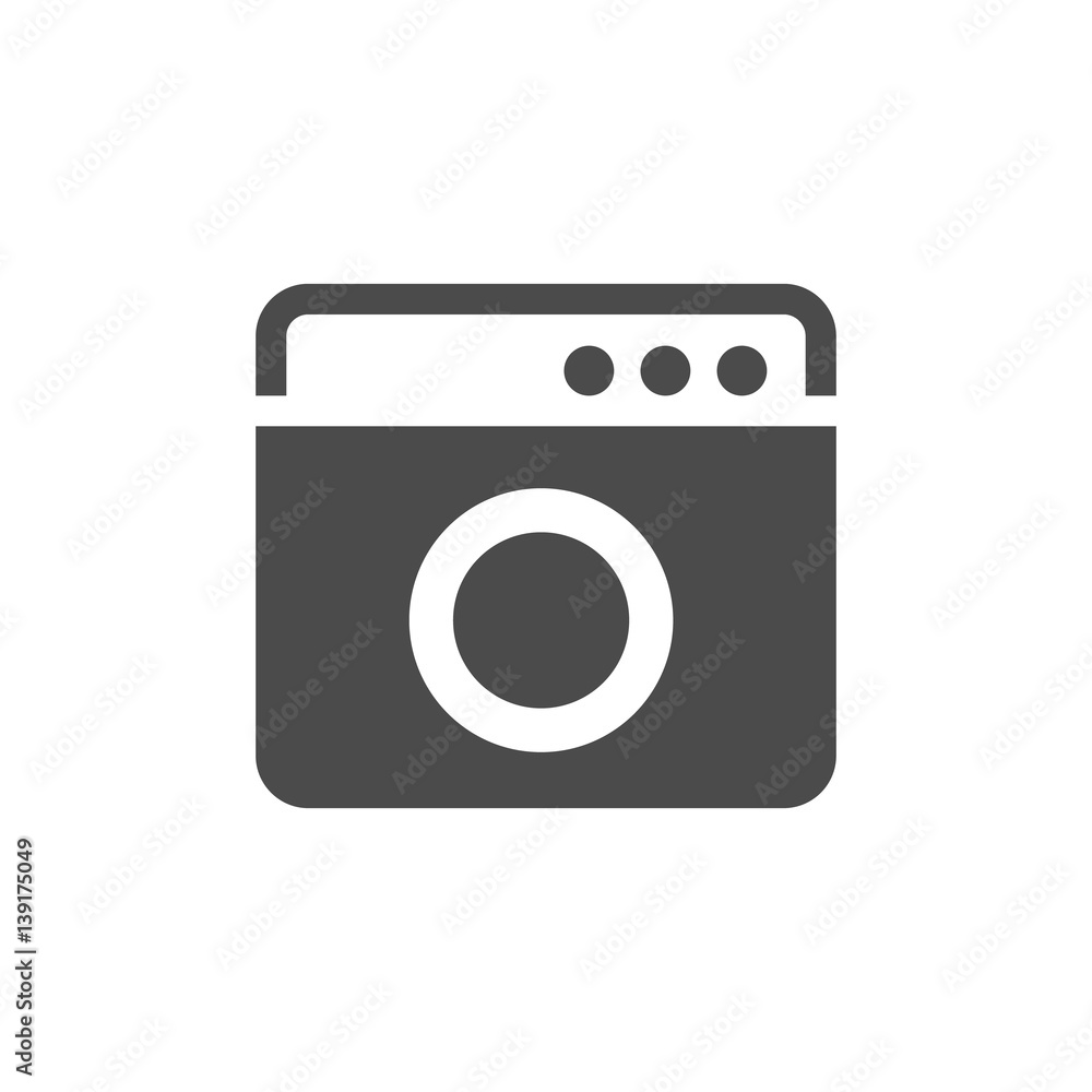BW Icons - Washing machine laundromat BW Icons - Washing machine laundromat