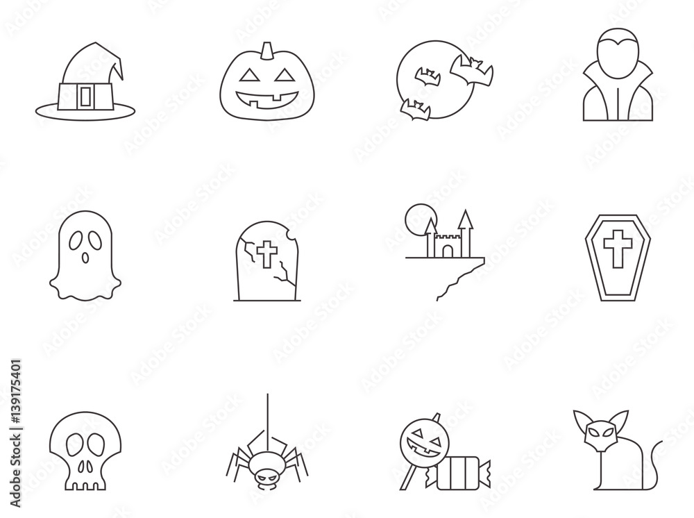 Outline Icons - Halloween Outline Icons - Halloween