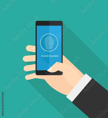 Fingerprint smartphone security