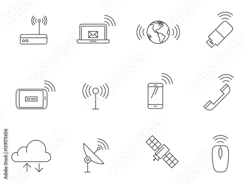 Outline Icons - Wireless