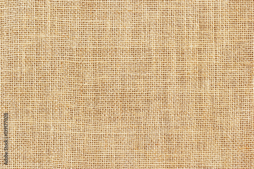 Brown sackcloth texture or background and empty space