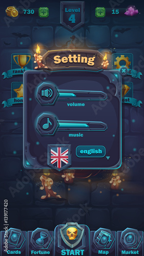 Monster battle GUI setting volume window