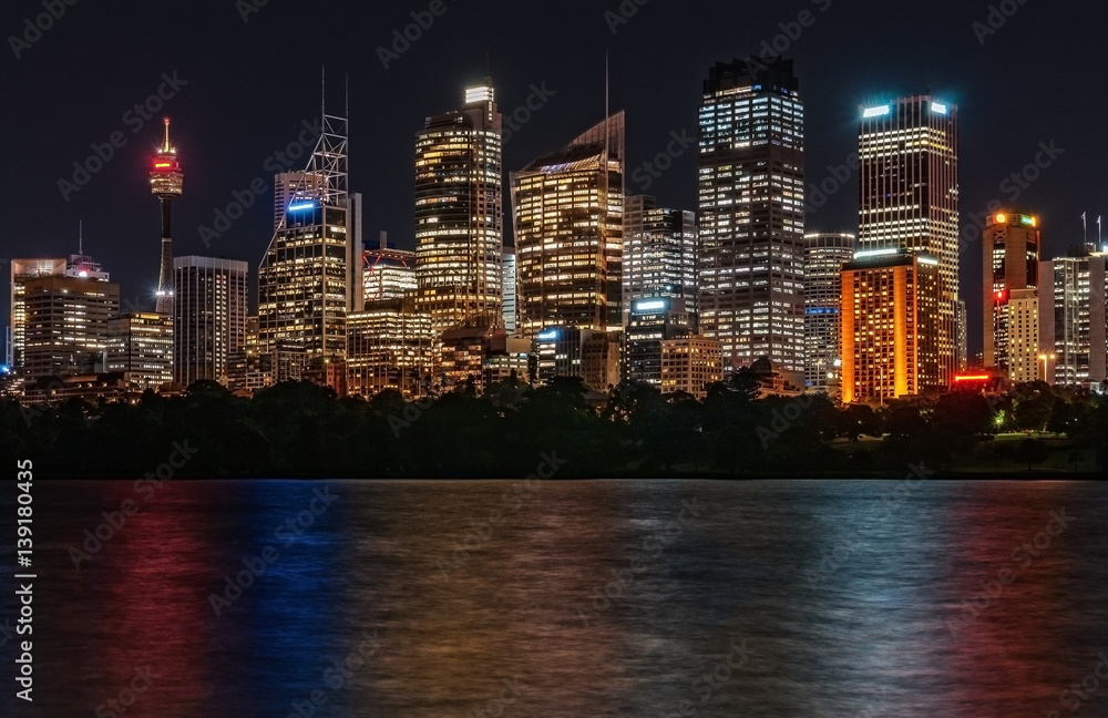 Fototapeta premium Sydney City Skyline by Night