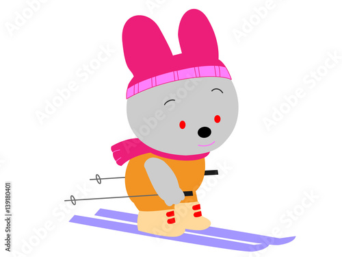 兎のスキー