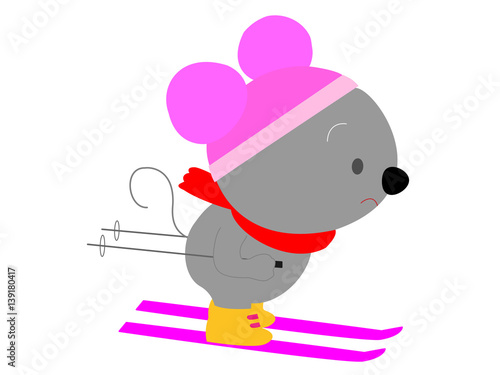 ネズミのスキー