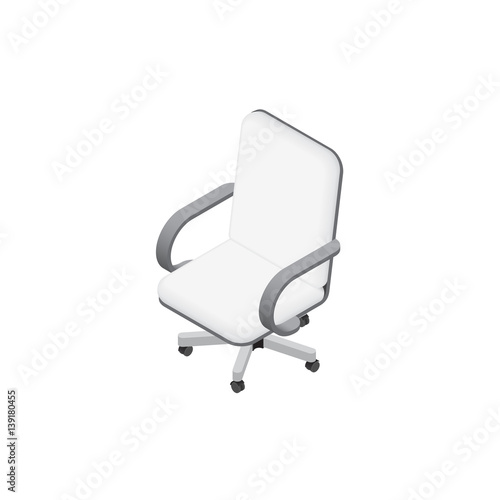 Office chair on white background