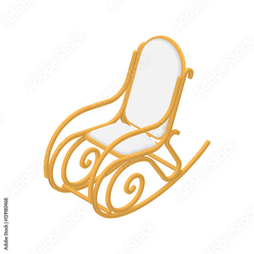 rocking chair isolated on white background
